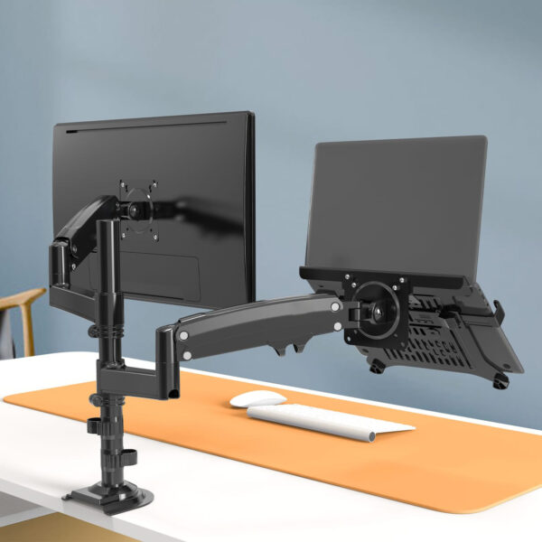 Monitor Desk Stand with Laptop Tray - Image 2